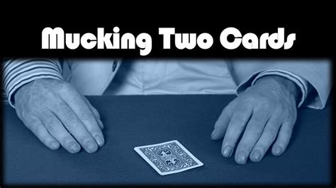 mucking cards in poker